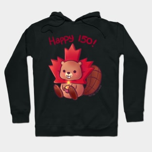 Maple Beaver Canada 150 Hoodie